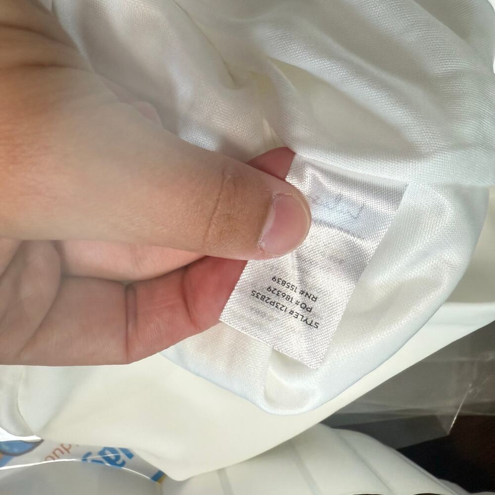 NWT Lulus Rooftop Bar White Long Sleeve Faux-Wrap Belted Skort Romper Size XS - Picture 7 of 7